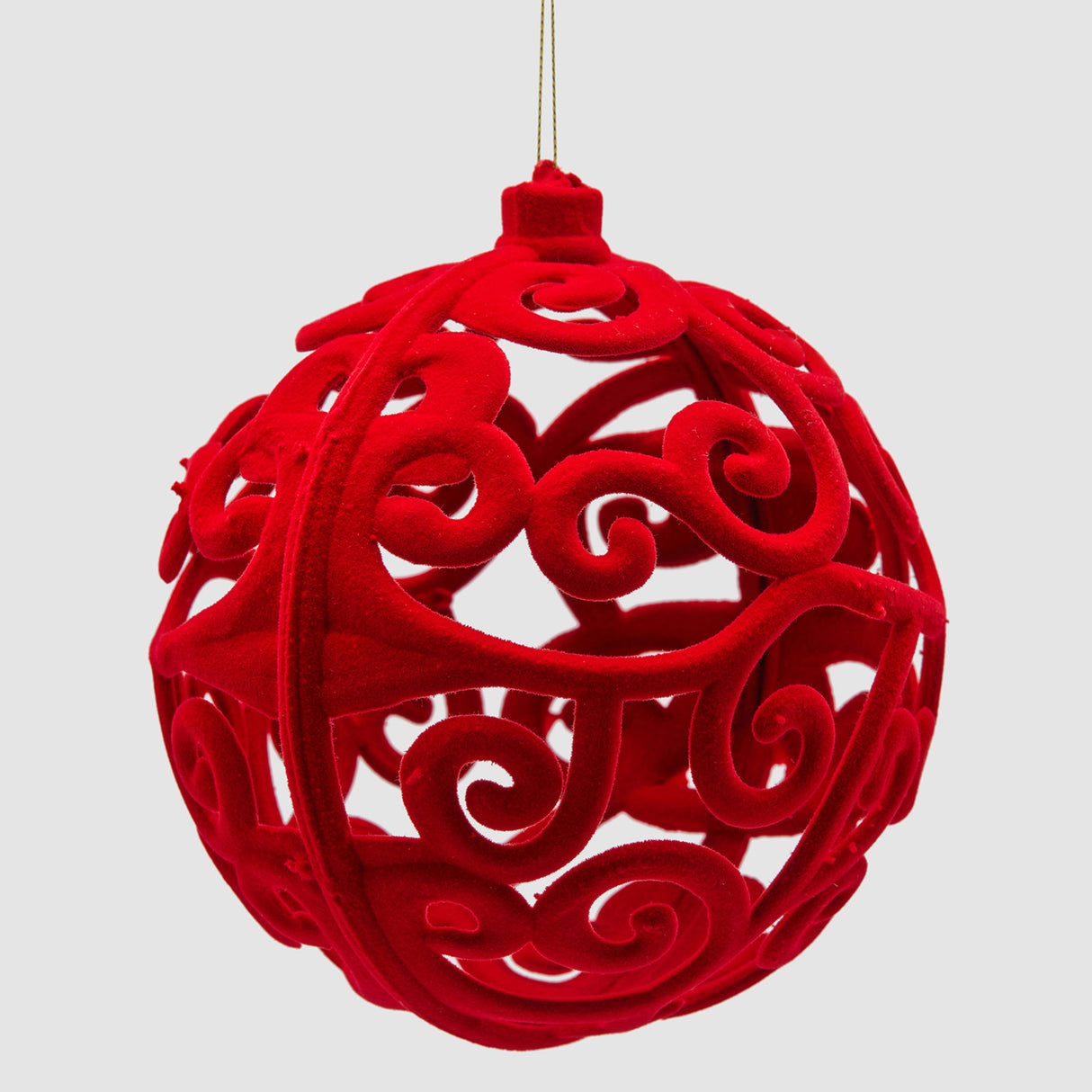 EDG Enzo De Gasperi Addobbo Pallina Sfera di Natale Velvet 15cm