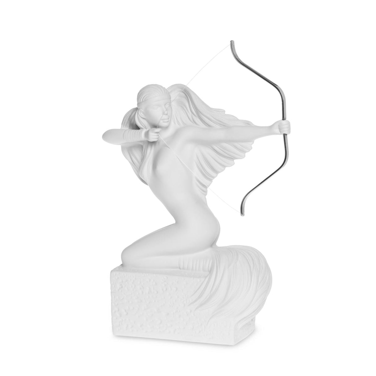 CHRISTEL by Sommer Figura Statuetta Zodiaco Sagittario 26cm Bianco Porcellana