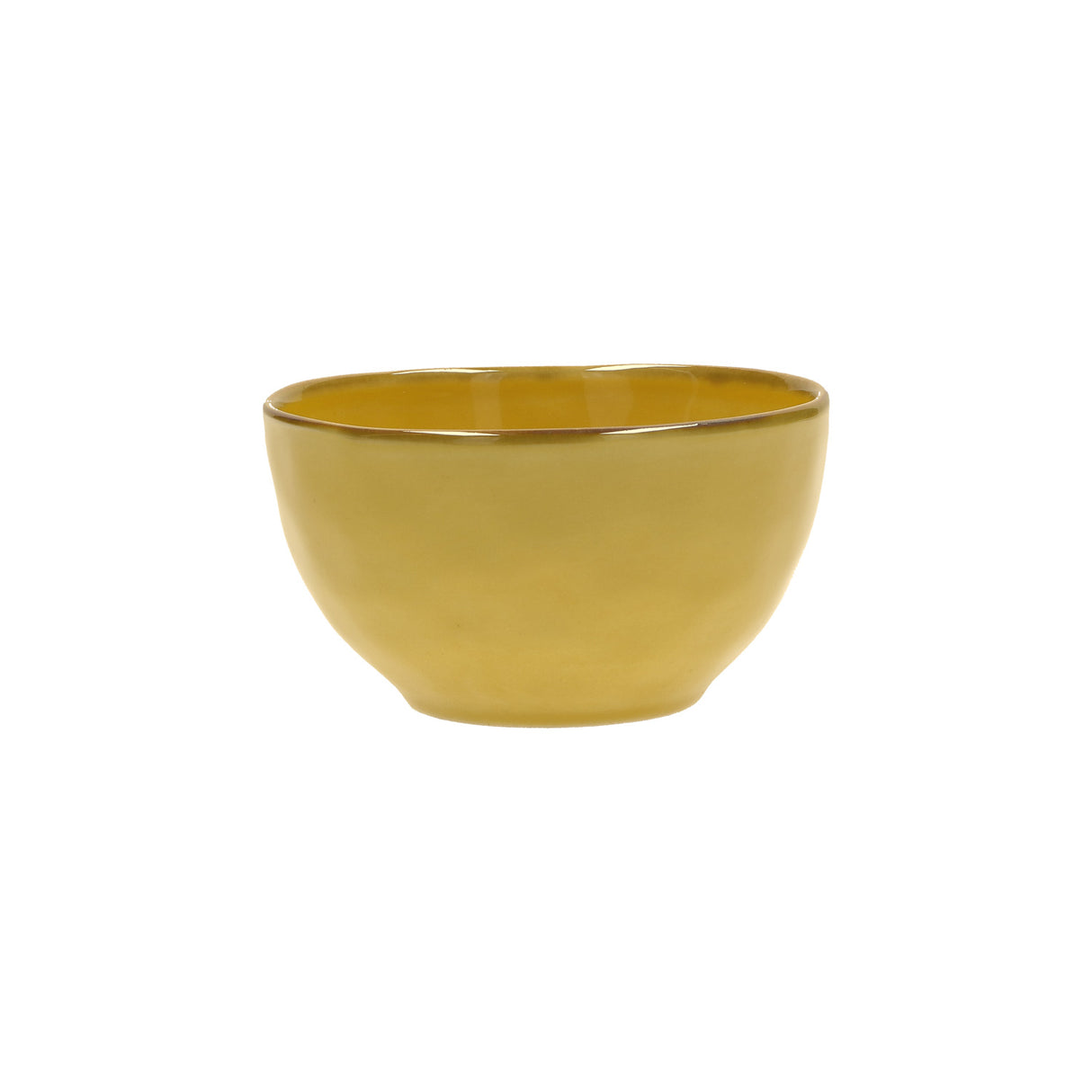 Ciotola Concerto Rose & Tulipani in stoneware color ocra 11 cm