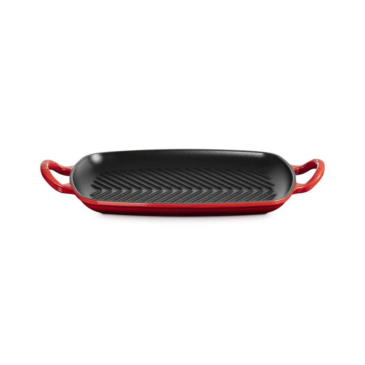LE CREUSET Grill Griglia Rettangolare Evolution 30x27cm Ghisa Vetrificata Ciliegia