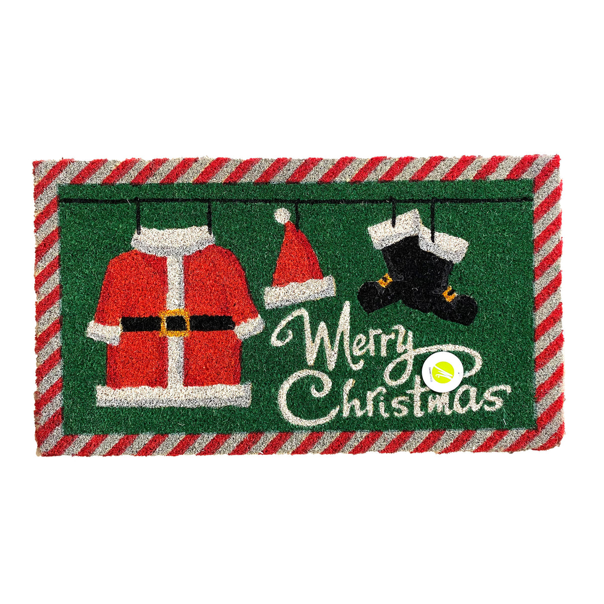MONTEMAGGI Christmas Christmas Doormat Rug in Coconut 17x40cm