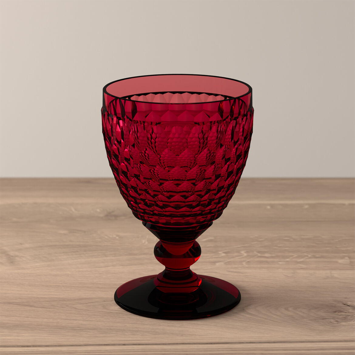 VILLEROY & BOCH Boston Coloured 4 Pezzi Bicchiere Calice Vino Rosso Red 8,8cm Cristallo