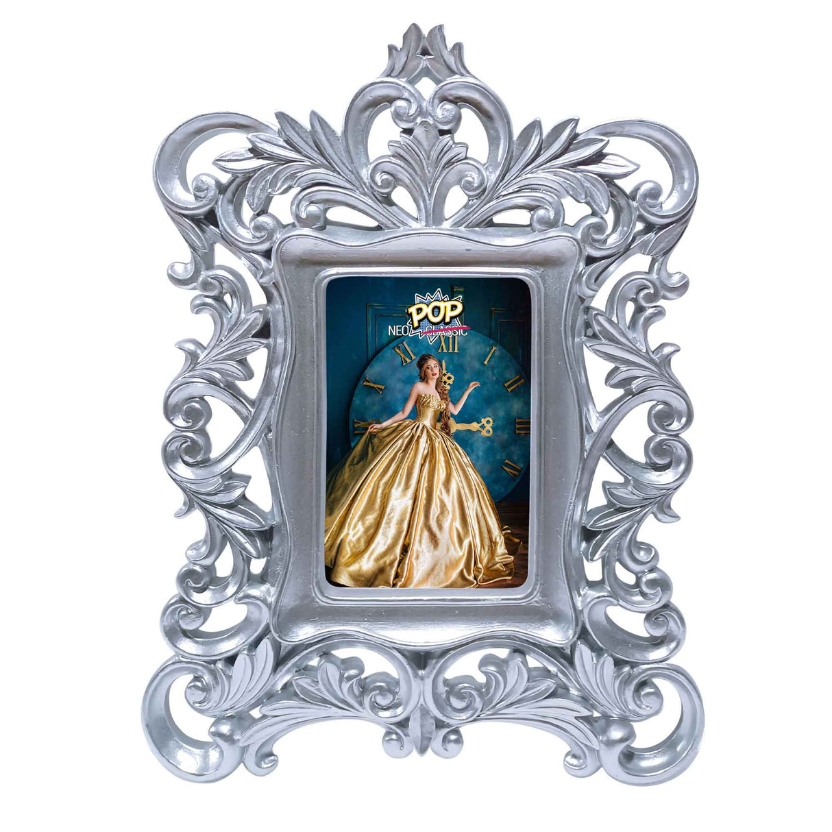 PALAIS ROYAL Neopop Photo Frame 26x35cm (inside 10x15cm) Silver