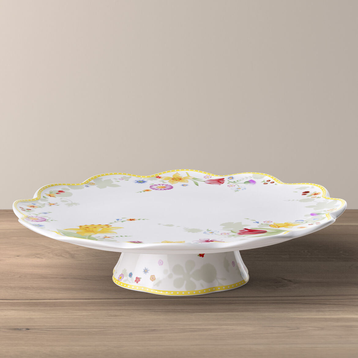 VILLEROY & BOCH Spring Awakening Alzata Piatto Torta su Piede 33cm Tavola di Pasqua