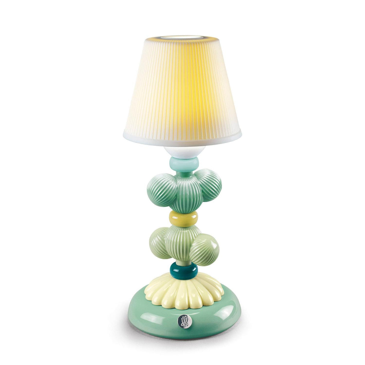 LLADRO' Lampada da Tavolo Firefly Cactus Verde 30x12cm Porcellana