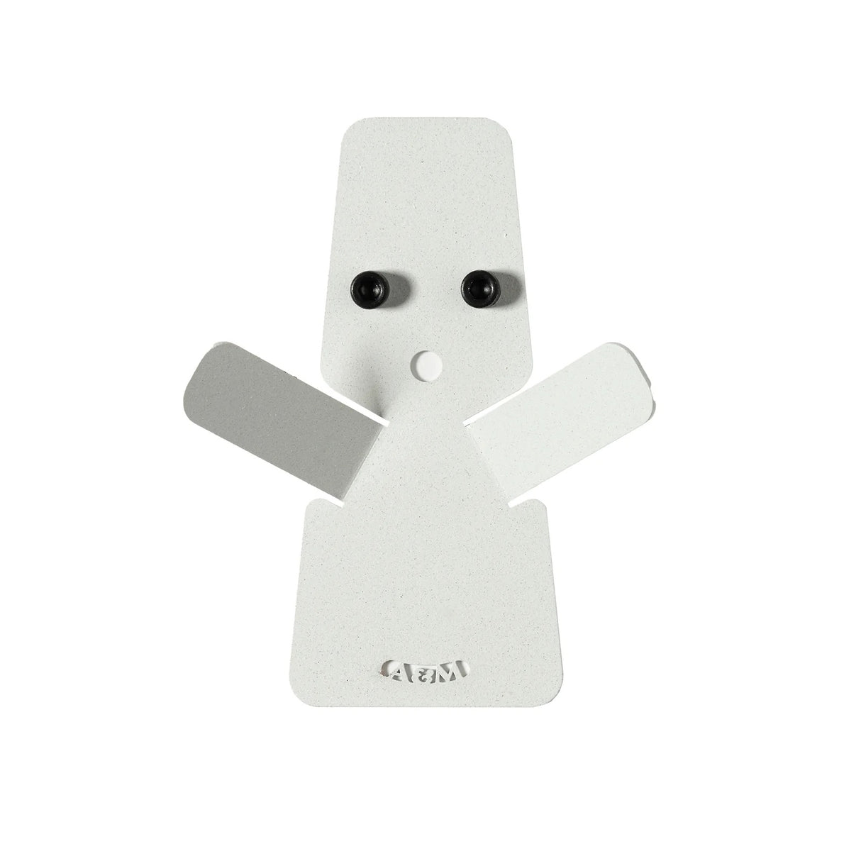 ARTI & MESTIERI Set Ganci Appendiabiti Ghost 2 Pezzi Bianco Marmo 15x11,6cm