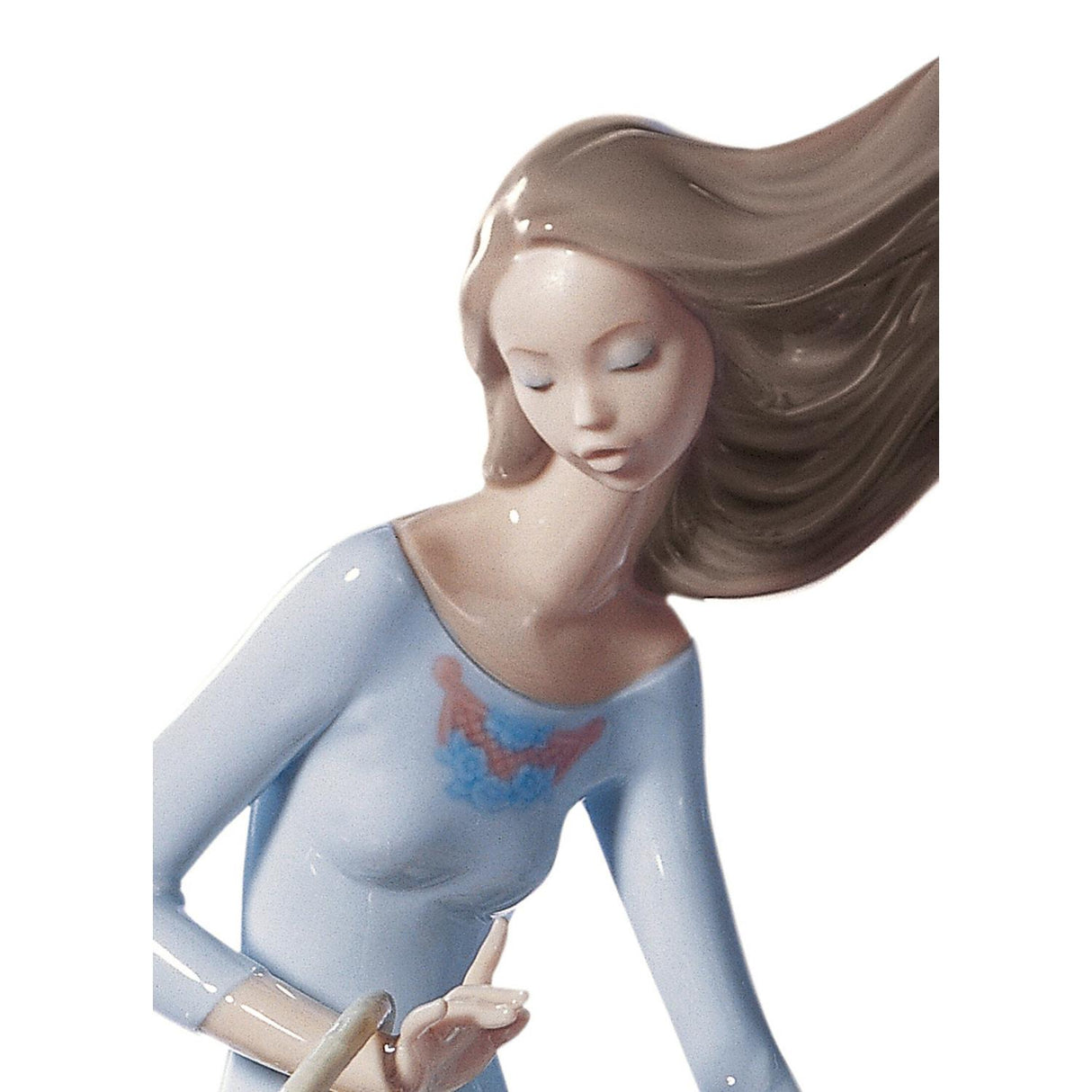 LLADRO' Figurina Donna Profumi Al Vento 28x20cm Porcellana