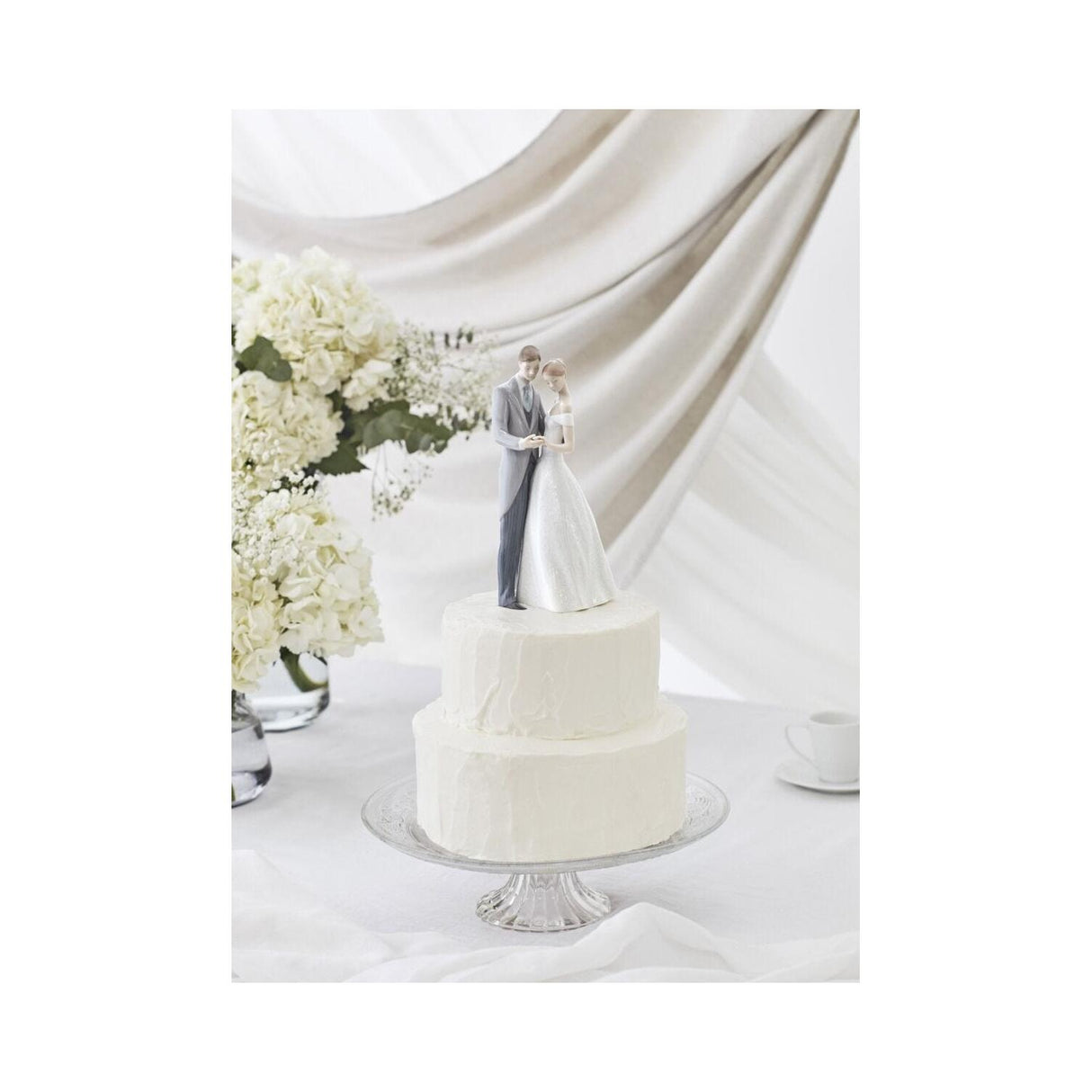 LLLADRO' "Forever united" Porcelain Married Couple Figure Statue H21cm