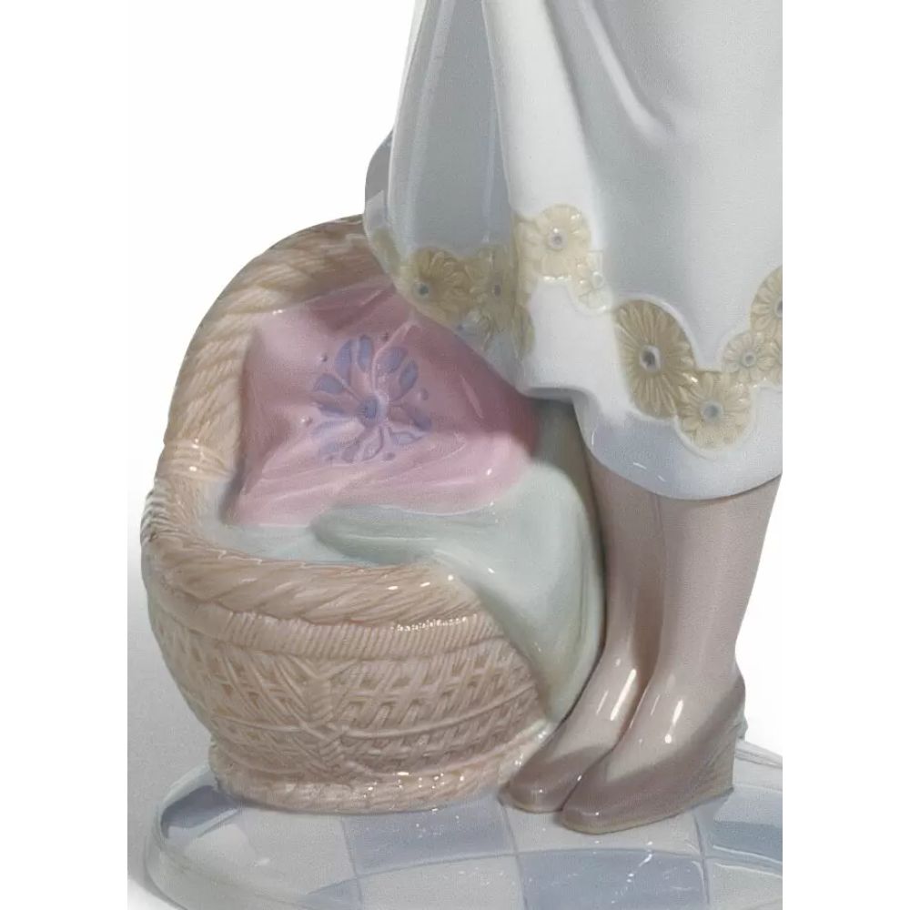LLADRO' "Amore incondizionato" Figura Statua Madre Bambino Porcellana H31cm