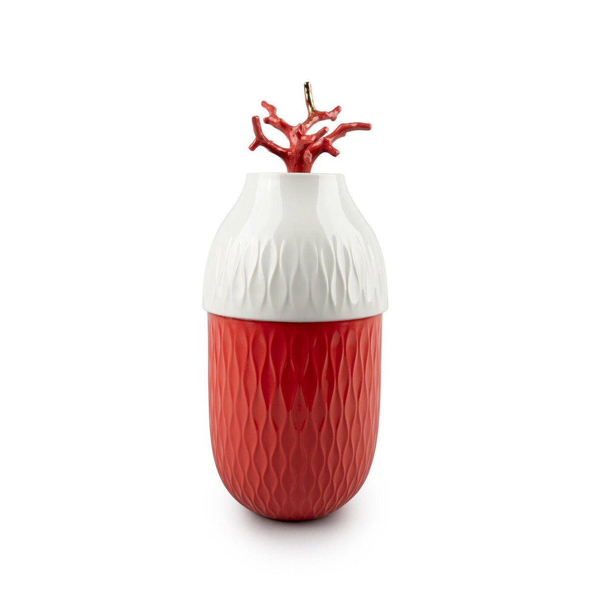 LLADRO' Vaso Coral 44x16cm Porcellana