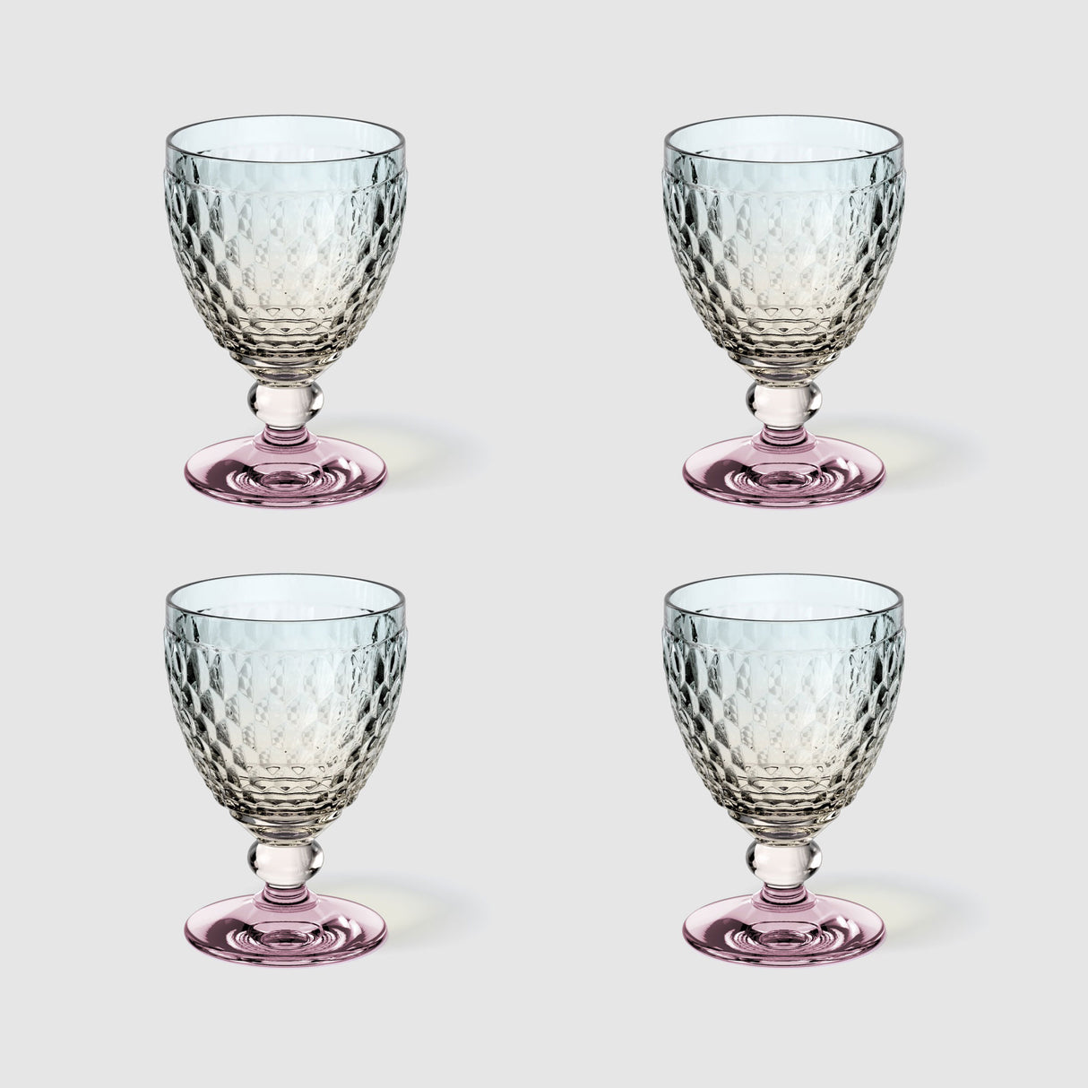 VILLEROY & BOCH Boston Pearl Bicchiere Calice Vino Rosso Set 4 Pezzi 200ml Cristallo