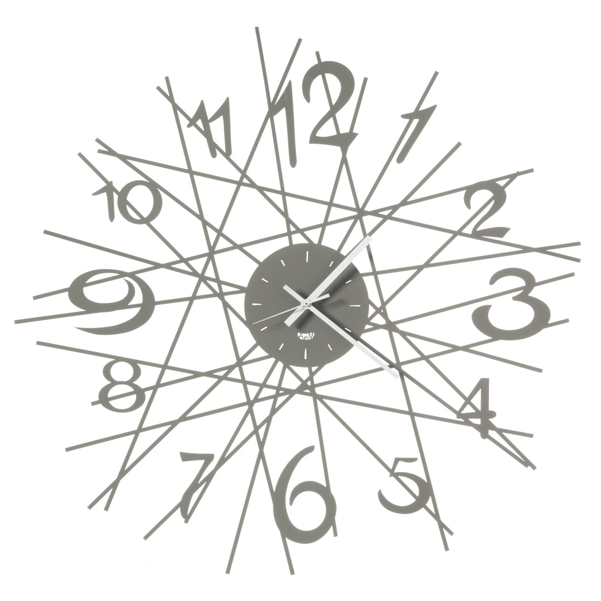 ARTI & MESTIERI Orologio di Design da Parete Zig Zag Fango