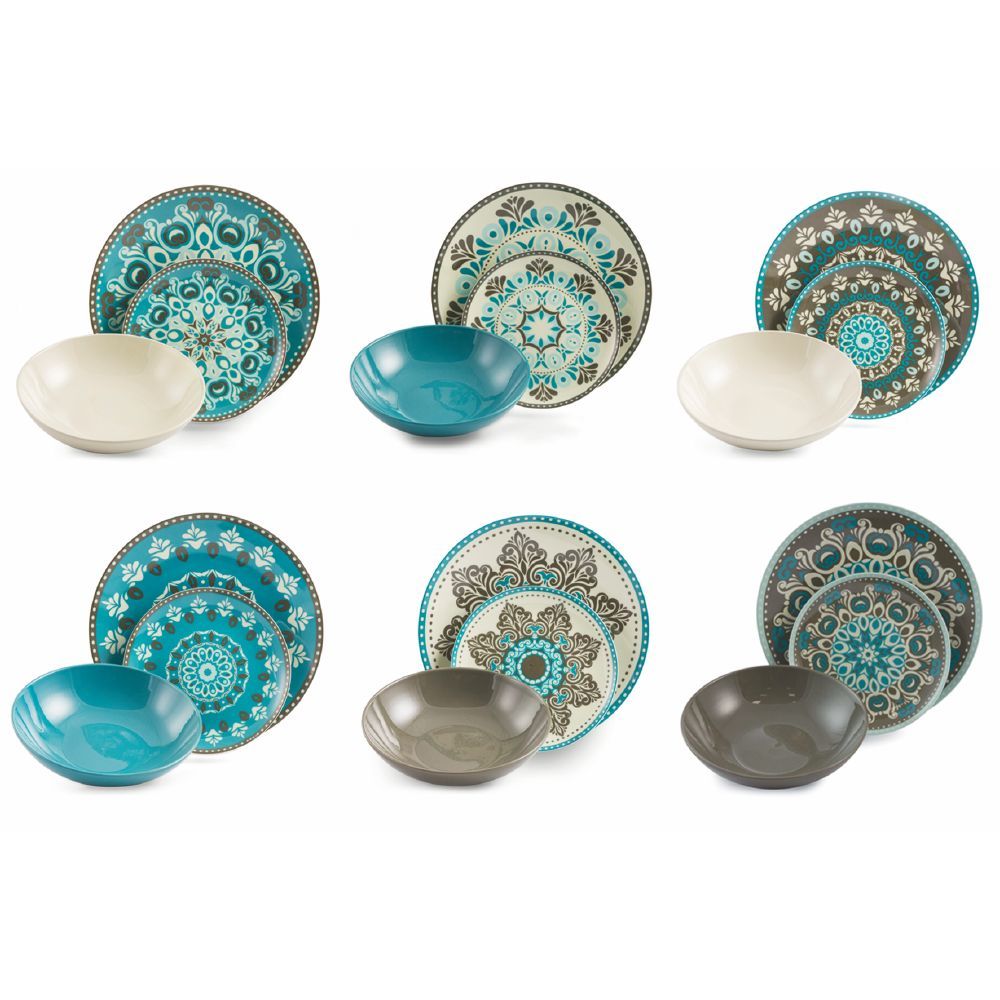 VILLA D'ESTE HOME TIVOLI - Cala Jondal Table Service Plates 18 Pieces