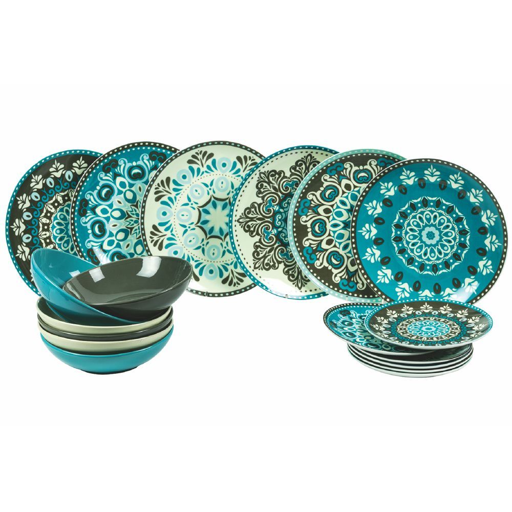 VILLA D'ESTE HOME TIVOLI - Cala Jondal Table Service Plates 18 Pieces