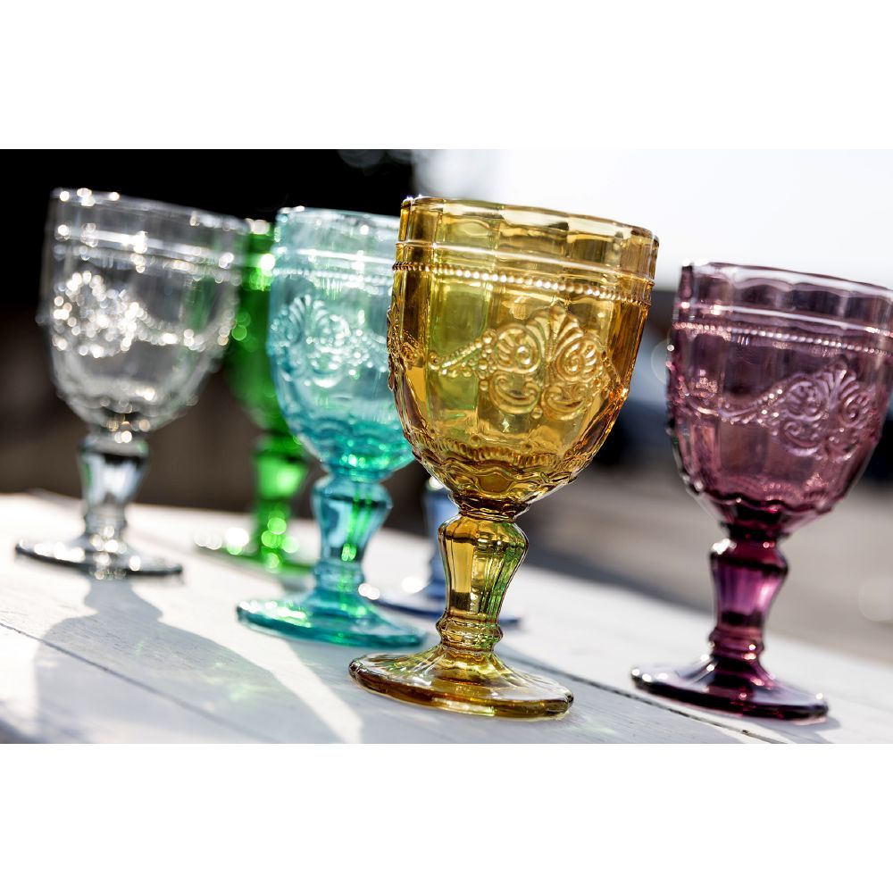 VILLA D'ESTE HOME TIVOLI Syrah Calici Vino Colorati Set 6 Pezzi 235ml Vetro