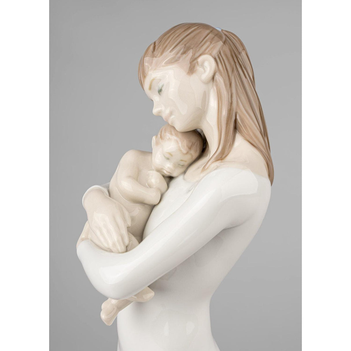 Lladró Figurina Madre Buonanotte Angelo Mio 35x9cm Porcellana