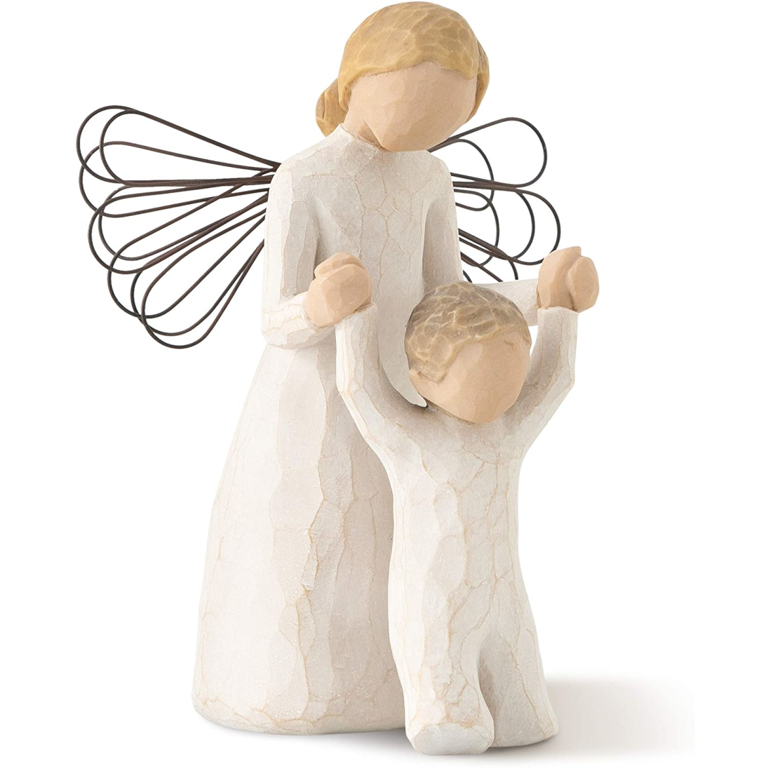 WILLOW TREE Figurina Statuina Angelo Custode Design di Susan Lordi 13cm Resina