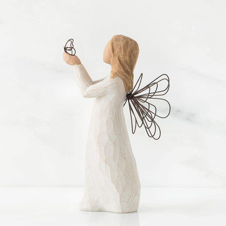 WILLOW TREE Figurina Statuina Angelo della Libertà Design di Susan Lordi 13cm Resina