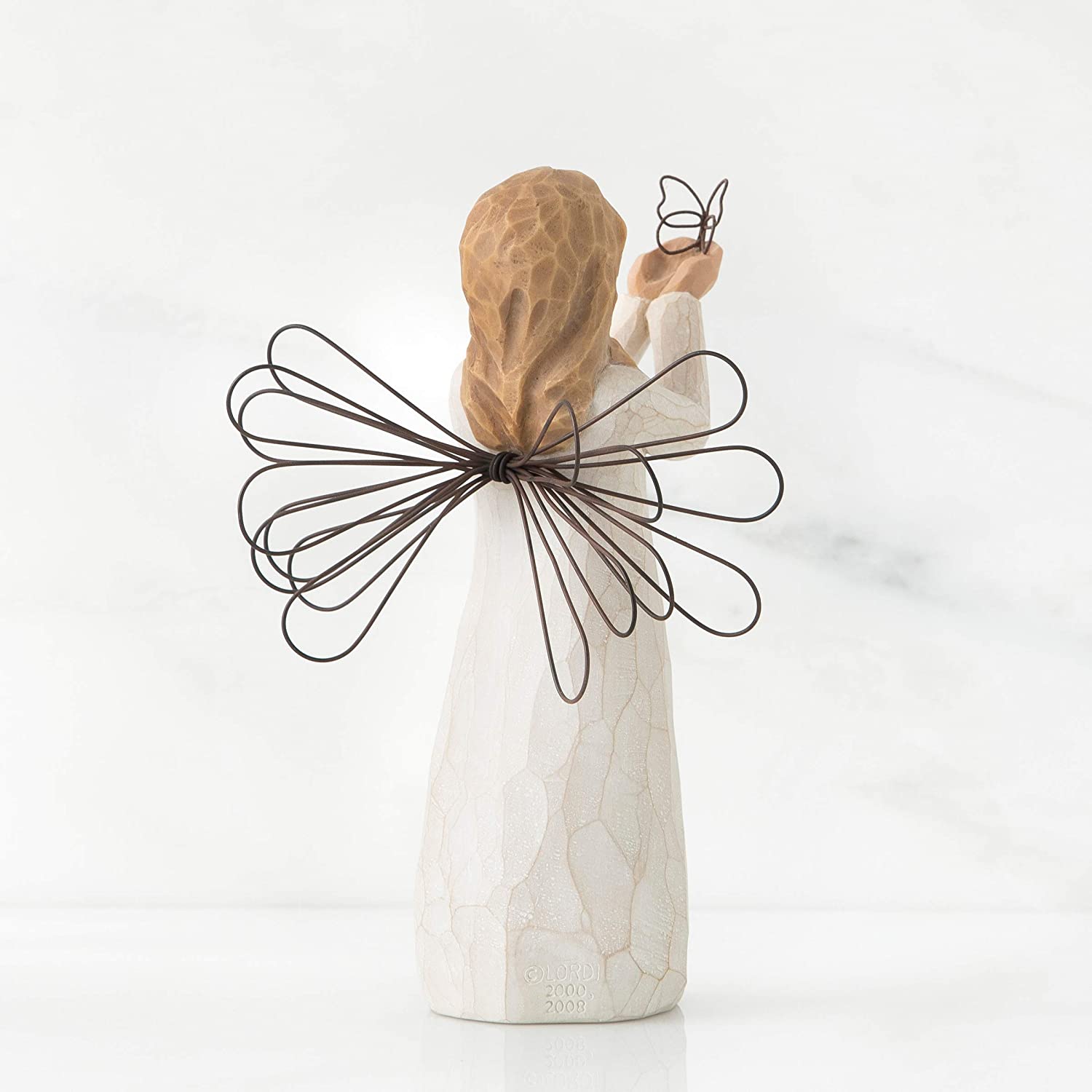 WILLOW TREE Figurina Statuina Angelo della Libertà Design di Susan Lordi 13cm Resina