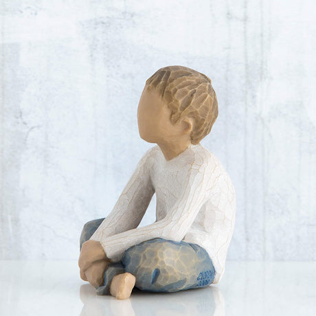 WILLOW TREE Figurina Statuina Bambino Pieno di Fantasia Design di Susan Lordi 6cm Resina