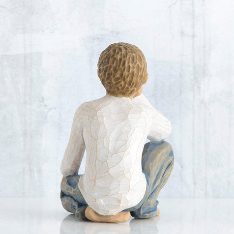 WILLOW TREE Figurina Statuina Bambino Curioso Design di Susan Lordi 7,5cm Resina