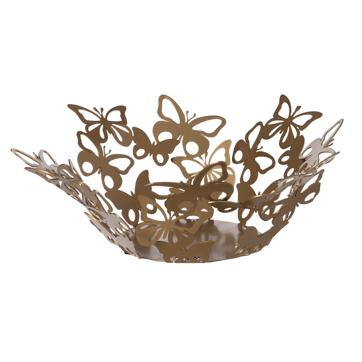 ARTI & MESTIERI Centrotavola Moderno Farfalloso Grande Oro Laccato