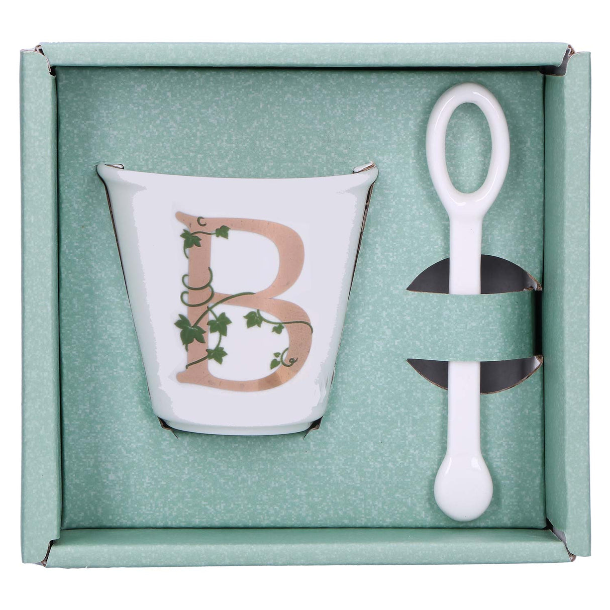 LA PORCELLANA BIANCA - Single "B" glass with 75cc spoon