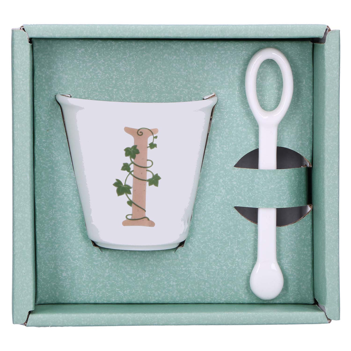 LA PORCELAINA BIANCA - Single "I" glass with 75cc spoon