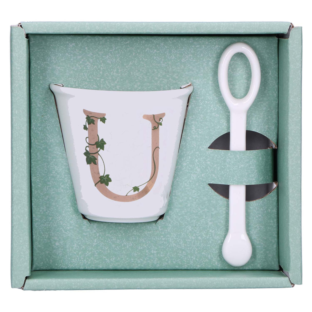 LA PORCELAINA BIANCA - Single "U" glass with 75cc spoon