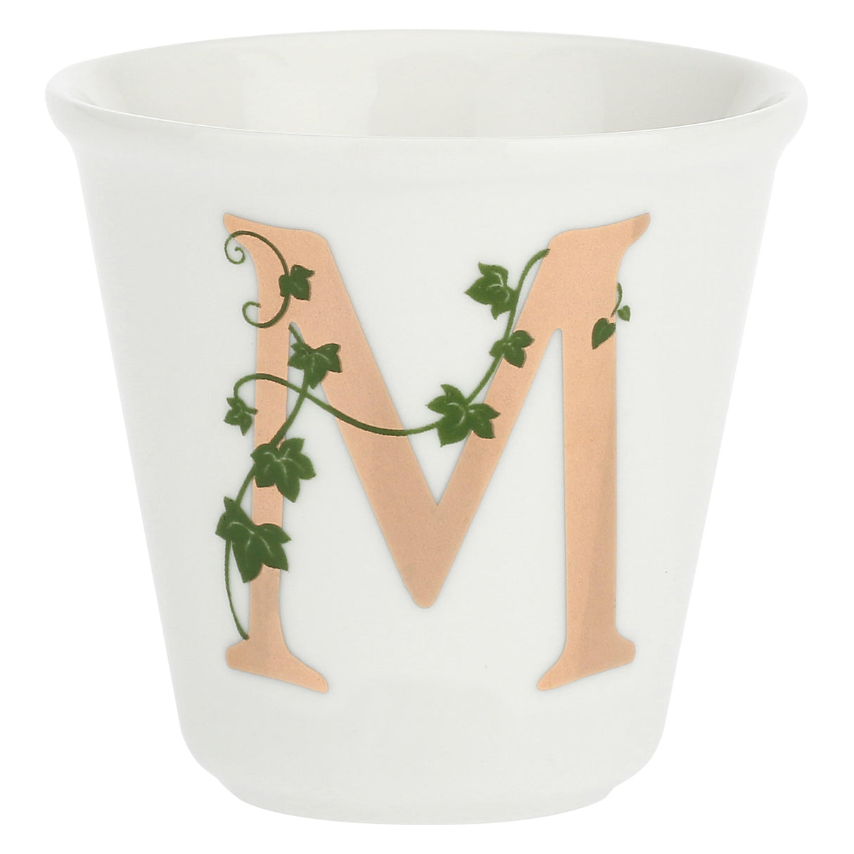 LA PORCELLANA BIANCA - Single "M" glass with 75ml spoon