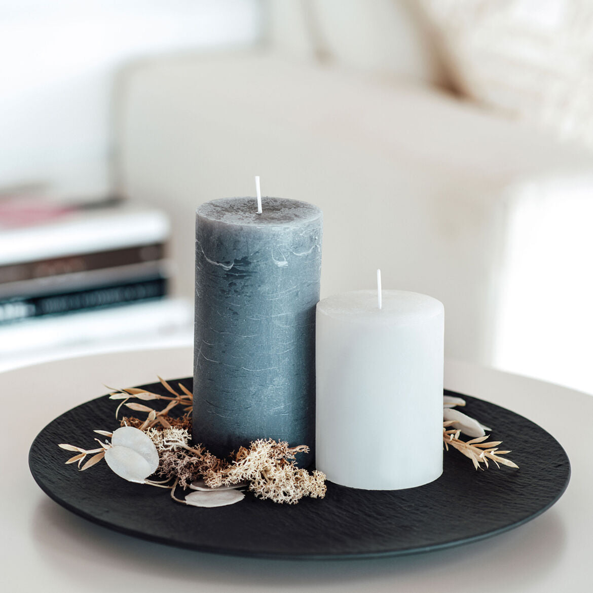 VILLEROY & BOCH Manufacture Rock Nero Set 6 Pezzi Piatto Pizza 32cm Porcellana