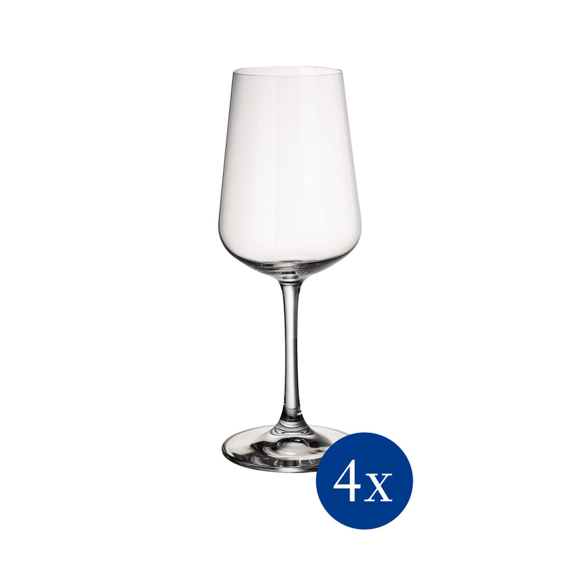 VILLEROY & BOCH Ovid Calici Set 12 Pezzi Rosso Bianco Flute Cristallo