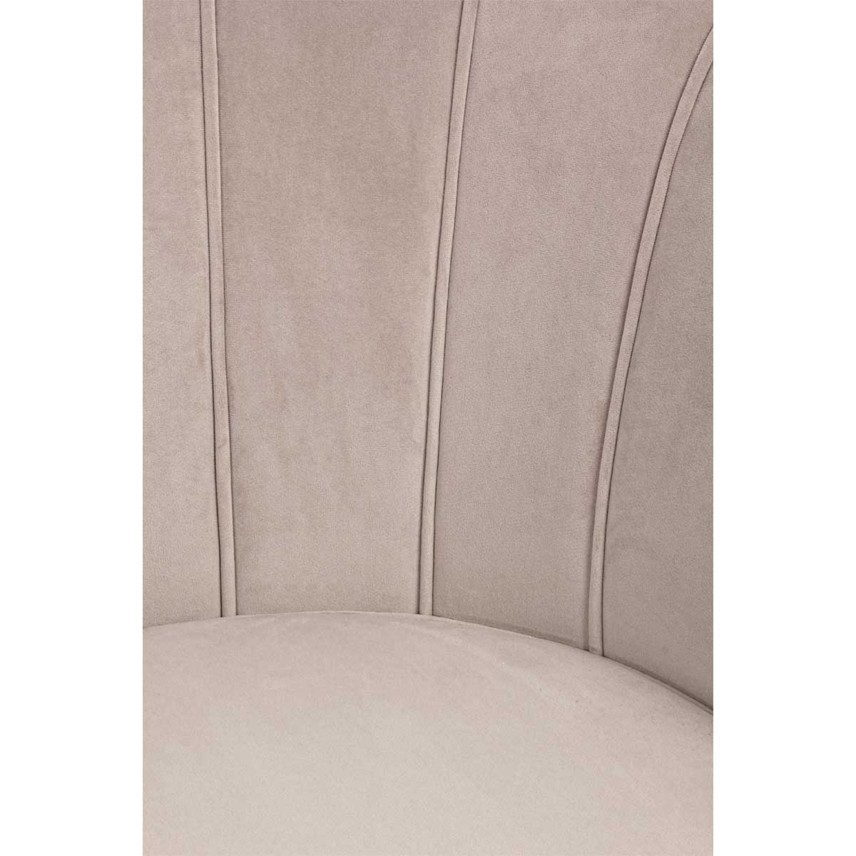BIZZOTTO Giliola Armchair Light Gray Living Room Velvet 84cm 0743683