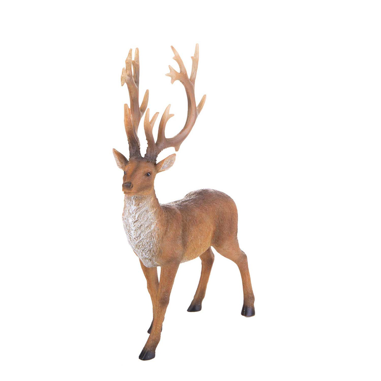 BIANCHI DINO Renna in Piedi Decorazione Natalizia 32x21cm Poliresina