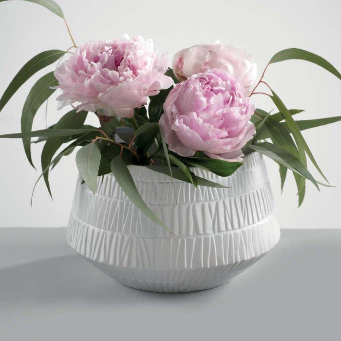 MASCAGNI CASA Vase 15.5cm White Ceramic