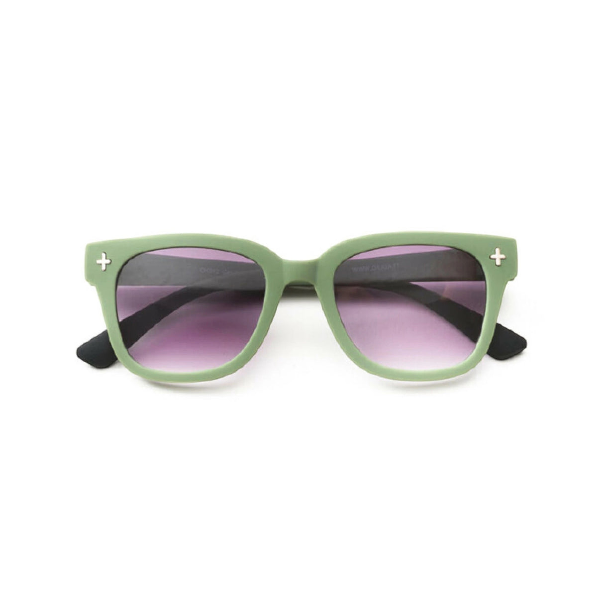 OKKIA Giovanni Occhiali da Sole Unisex Soft Touch Verde e Nero