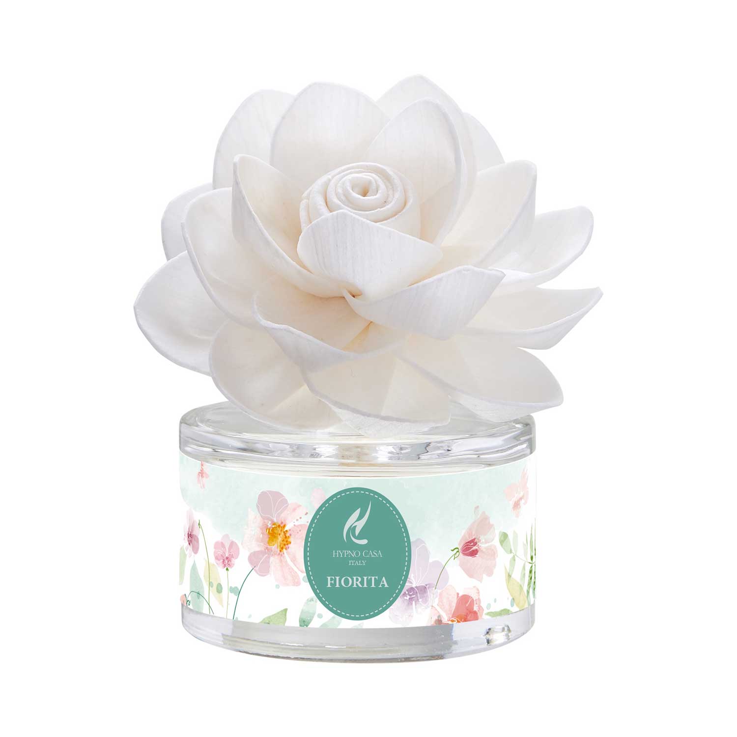 HYPNO CASA Diffusore a Bastoncini con Fiore 30ml Fiorita