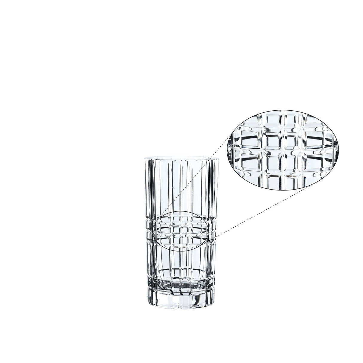 NACHTMANN Vaso Square in Cristallo 23cm