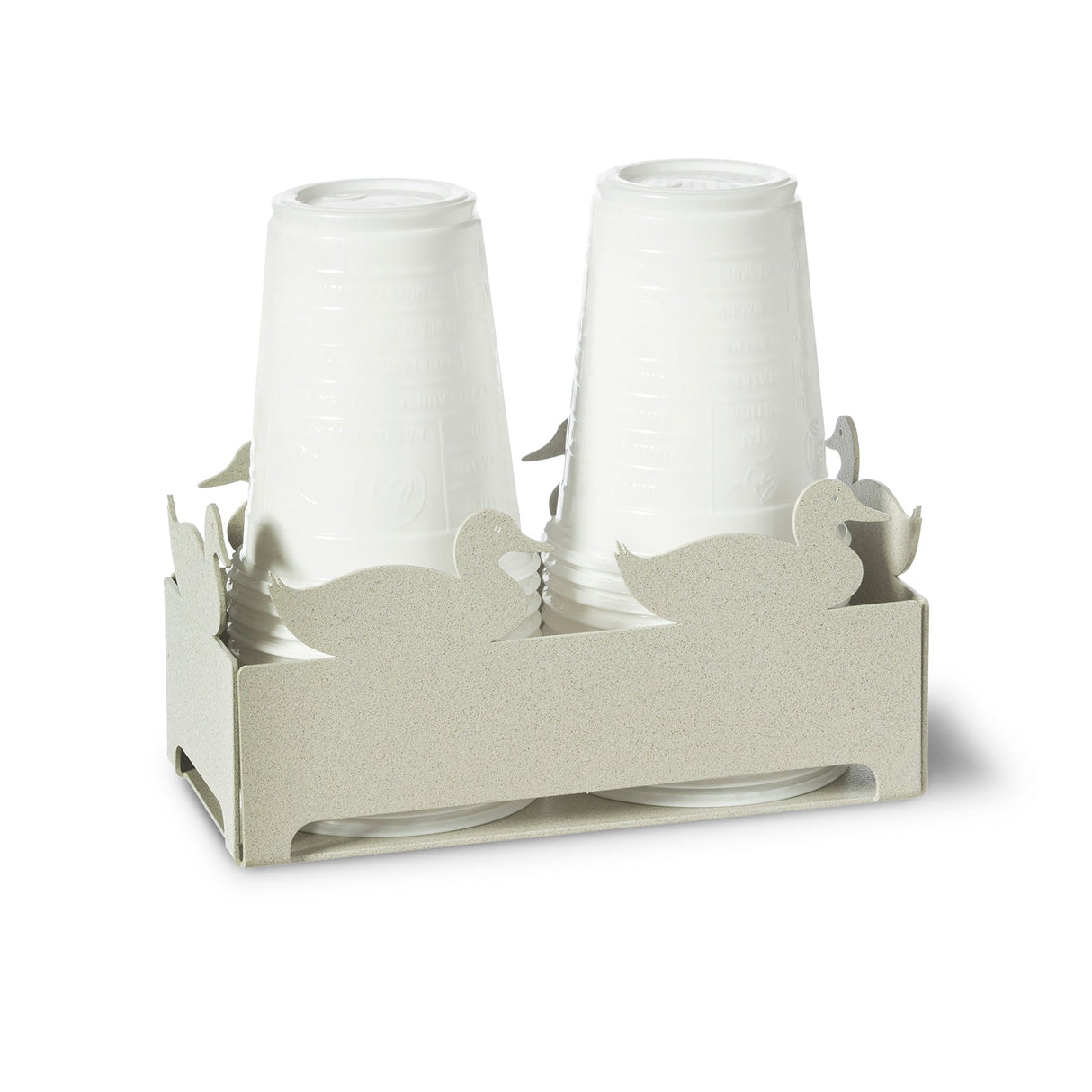 ARTI & MESTIERI Porta Bicchieri Duck Avorio 7,5x16cm