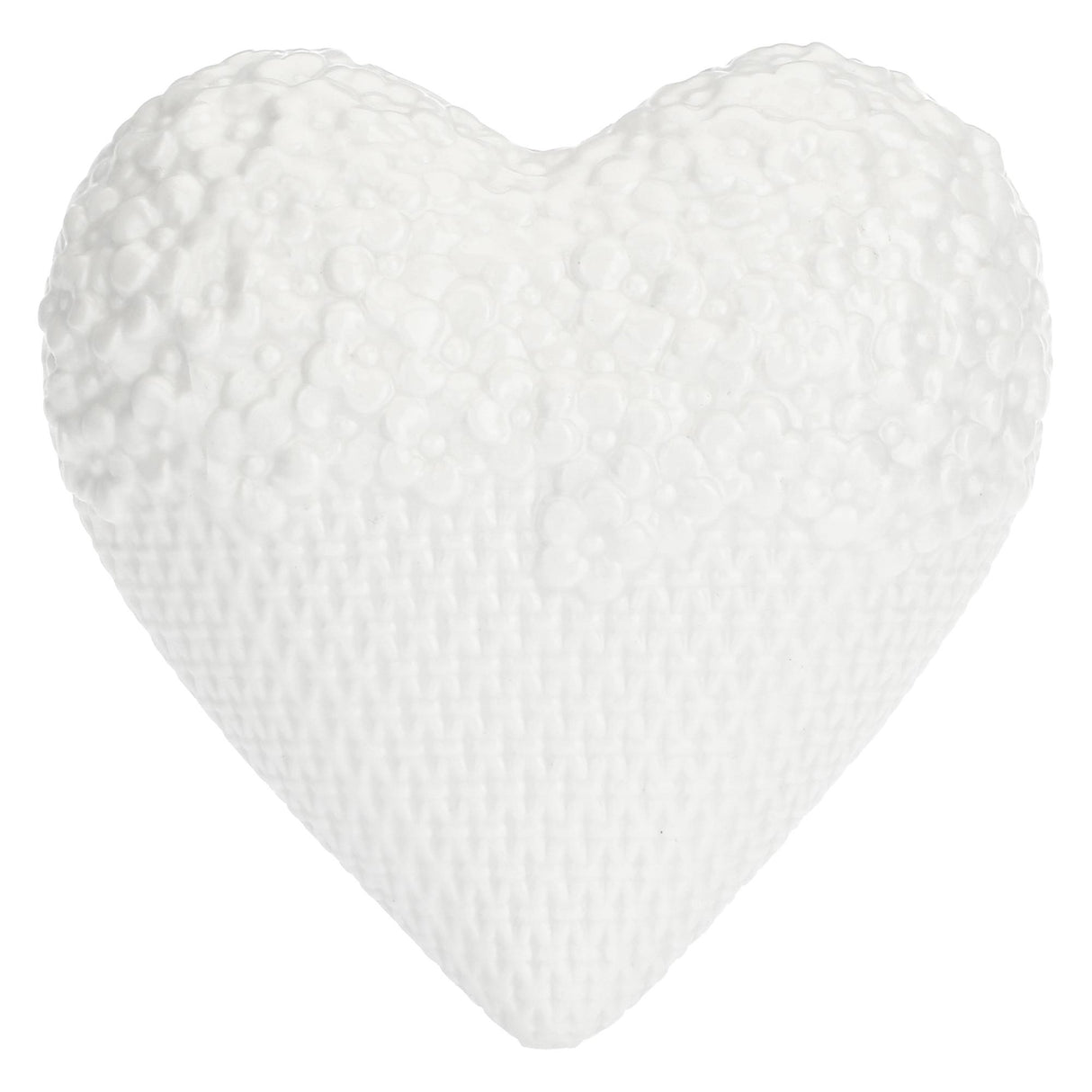 LA PORCELLANA BIANCA Leopoldina Umidificatore Cuore Fiori 18cm Bianco Porcellana