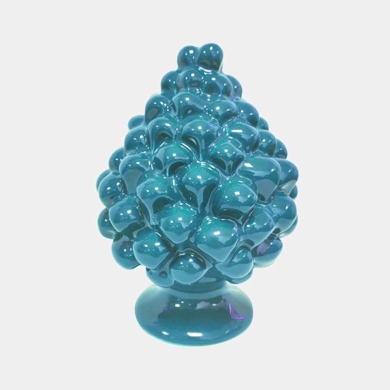 SOUVENIR PLANET - Pigna in ceramica blu 12cm