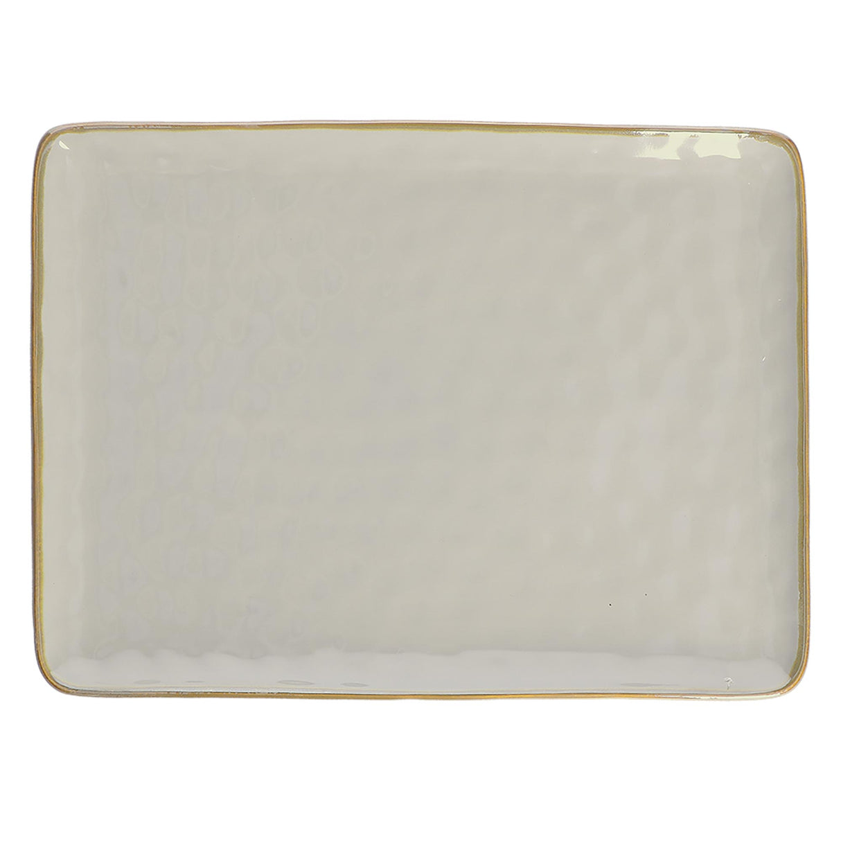 ROSE & TULIPS Concerto Rectangular Tray 36x26.5cm Pearl Gray