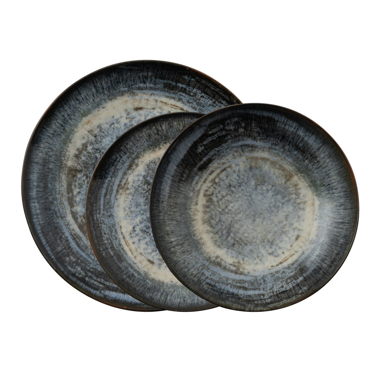 ARTHUR KRUPP - Set 12 Pezzi Servizio Piatti Tavola Galaxy Neptune Stoneware