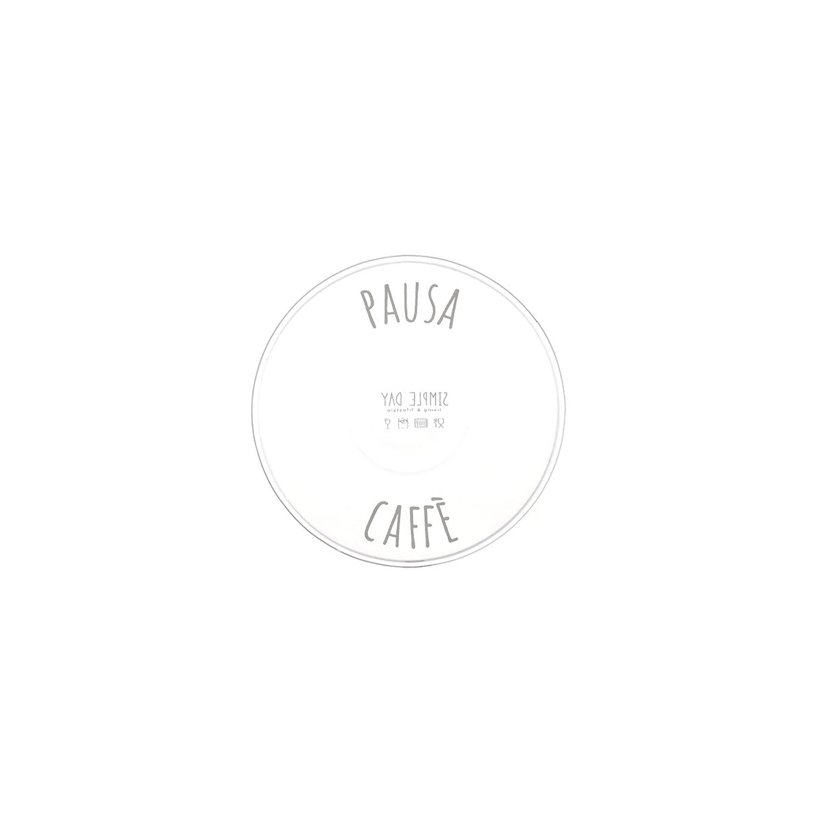 SIMPLE DAY Coffee Cup with Saucer Set 2 Pieces Coffee Break 100ml Glass