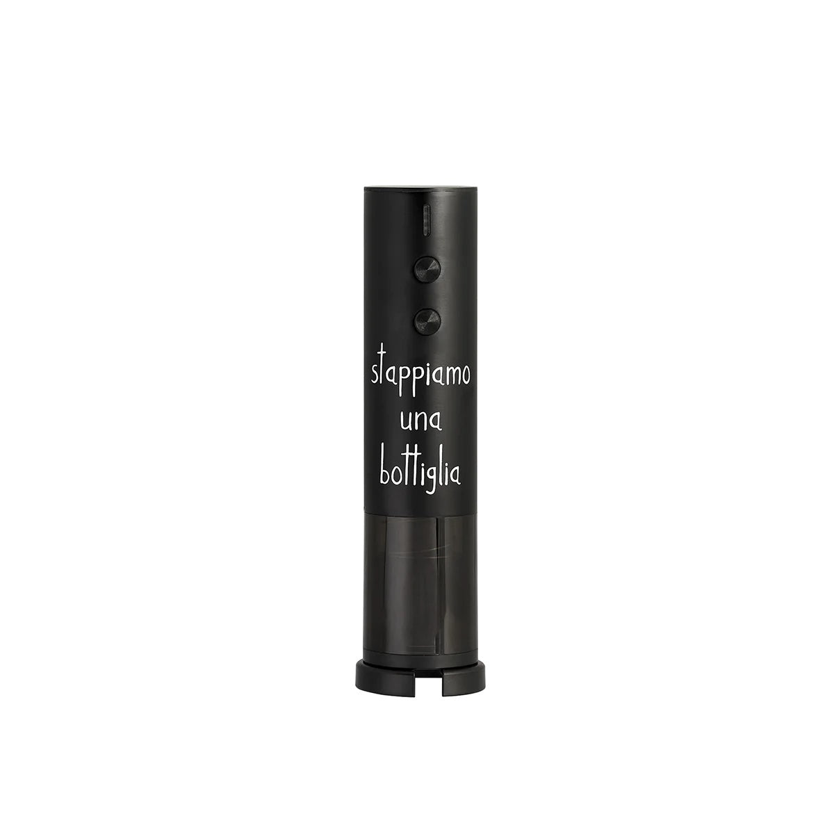 SIMPLE DAY Apribottiglie Elettrico Stappiamo una Bottiglia 19,5cm Nero