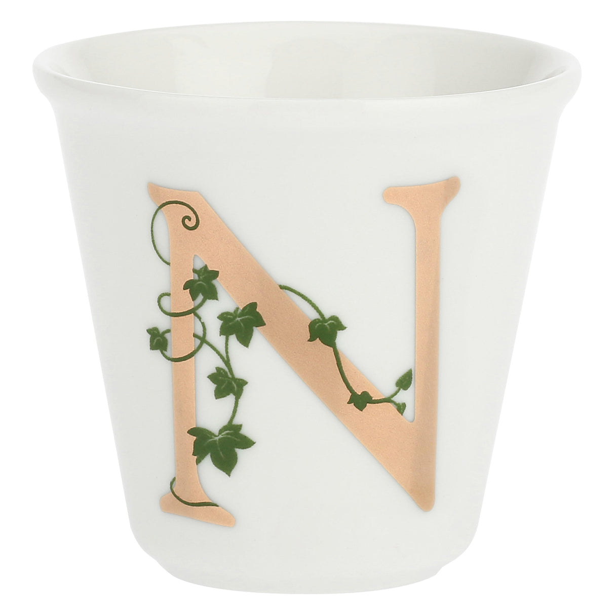 LA PORCELLANA BIANCA - Unico Bicchierino "N" con Cucchiaino 75cc