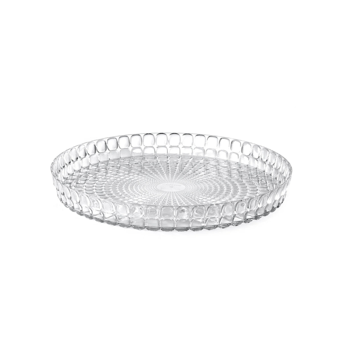 GUZZINI Tiffany Vassoio Tondo 35,6cm Plastica Trasparente