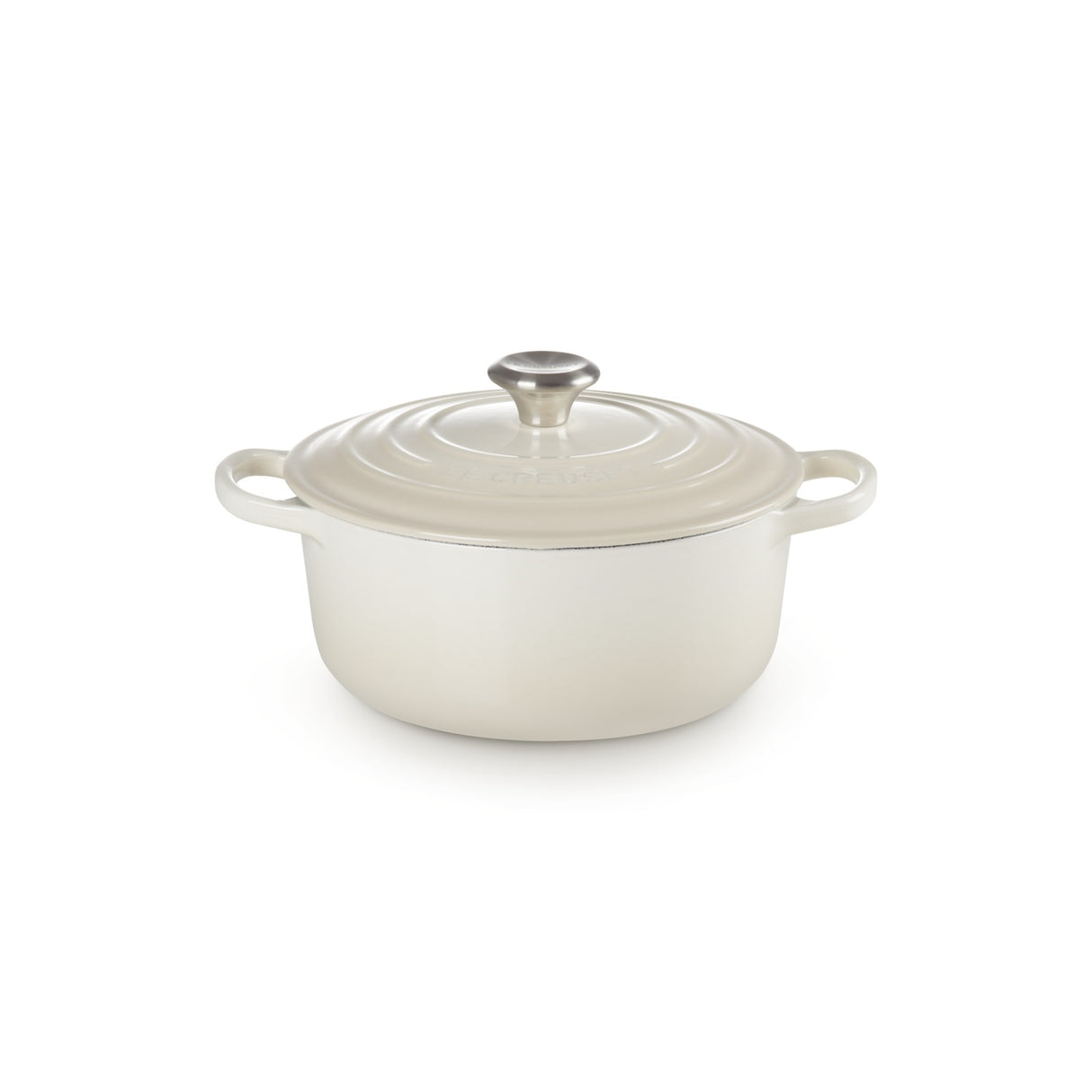 LE CREUSET Cocotte Rotonda Evolution 20cm Meringa Ghisa Vetrificata