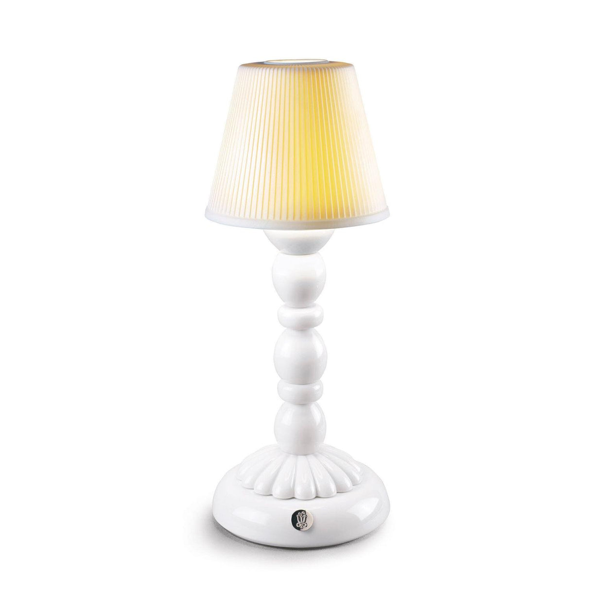 LLADRO' Lampada da Tavolo Firefly Palm Bianco 30x12cm Porcellana
