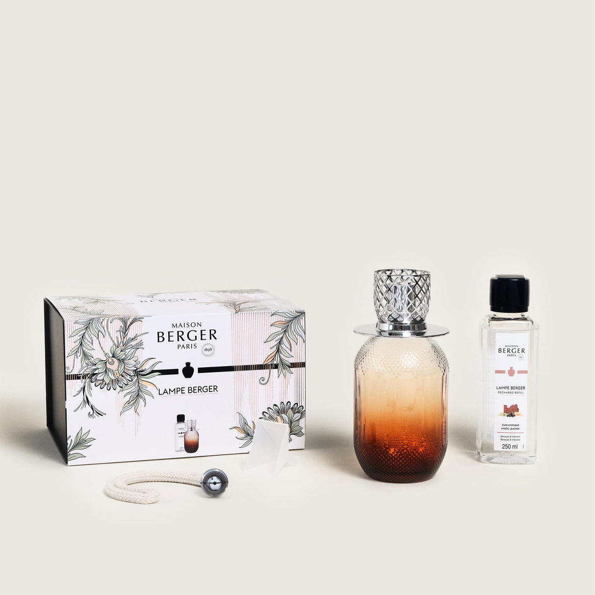 LAMPE BERGER Catalytic Lamp Evanescence Fawn with 250ml Bottle Cuir Mystique